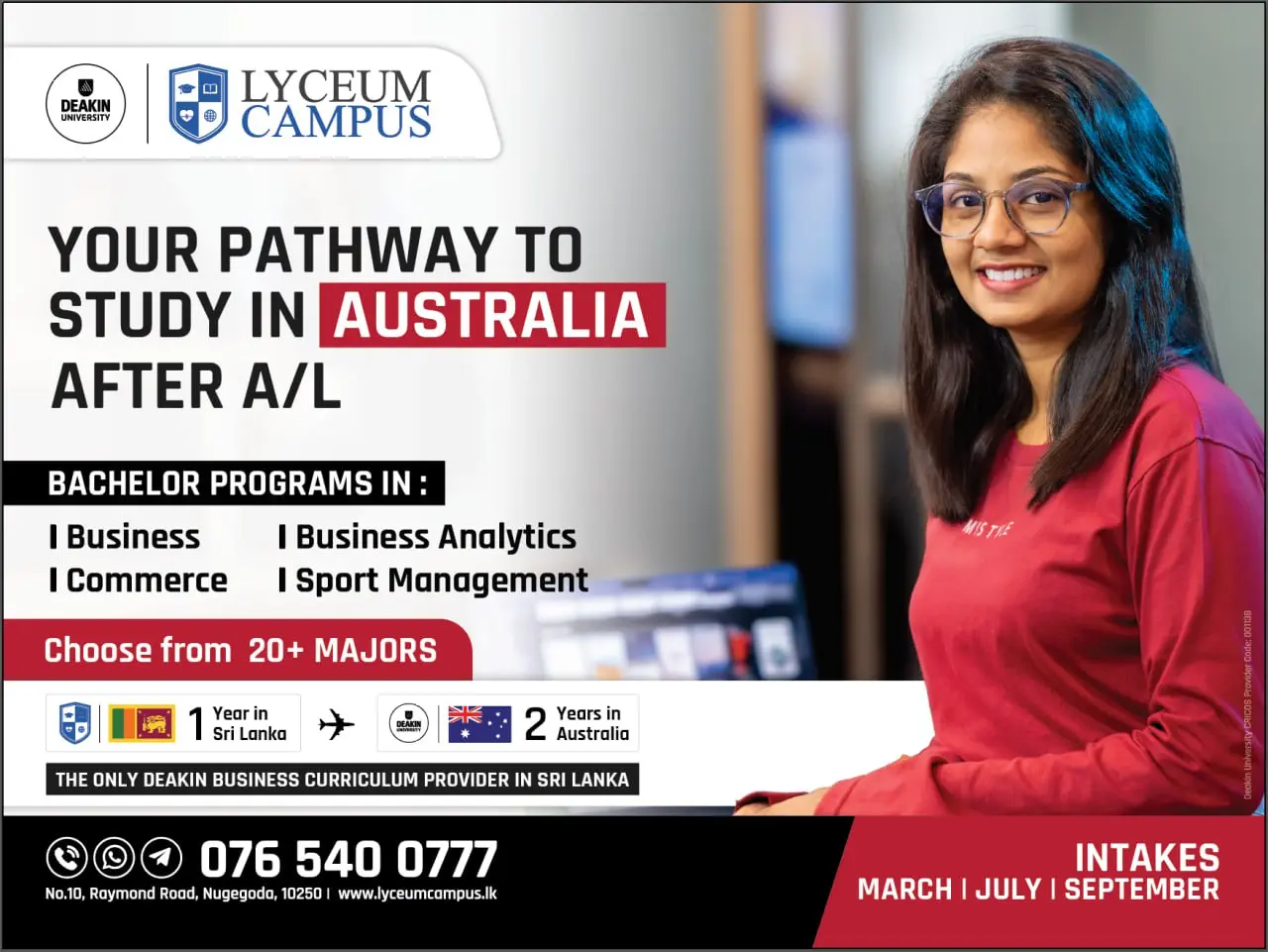Deakin Pathway Programme Inquiries | Lyceum Campus