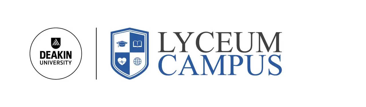 Deakin University Lyceum Campus Logo Lockup